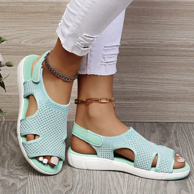 Breathable Knitted Mesh Cushioned Sandals