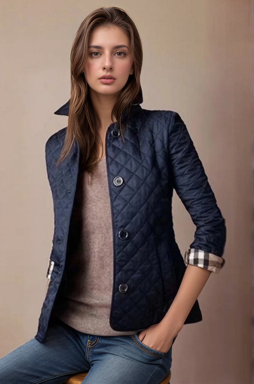 Women's quilted nylon jacket