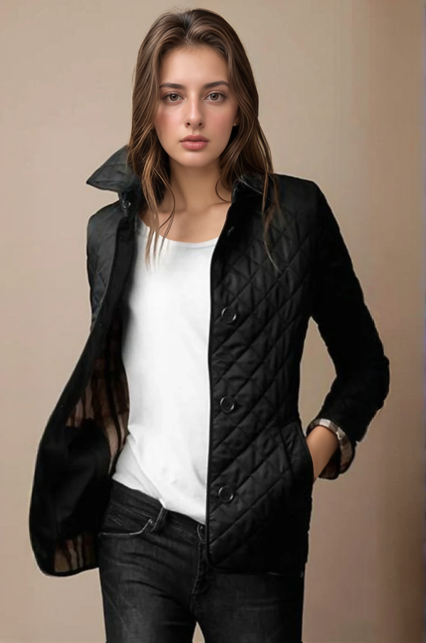 Women's quilted nylon jacket