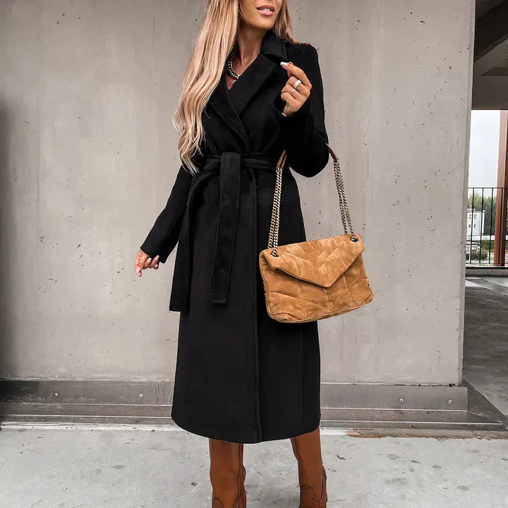 Stylish trench coat for women with belt