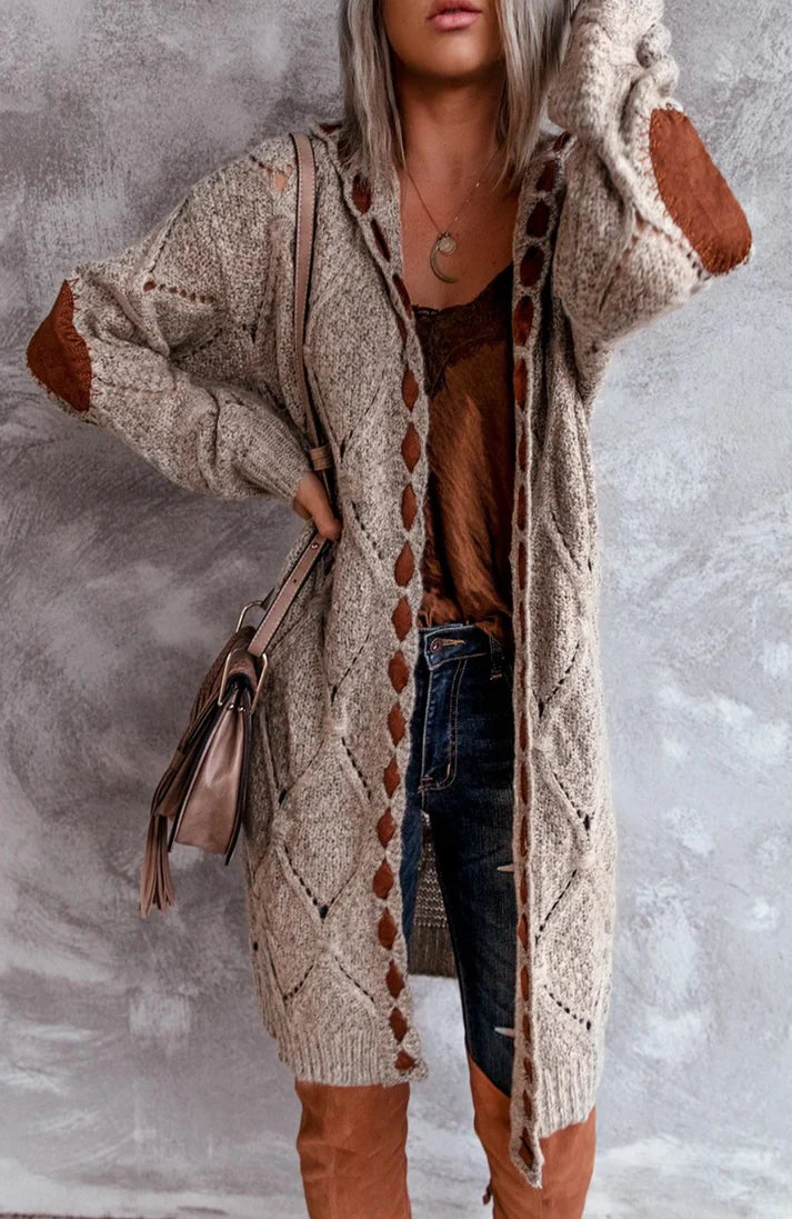 Women's elegant long cardigan