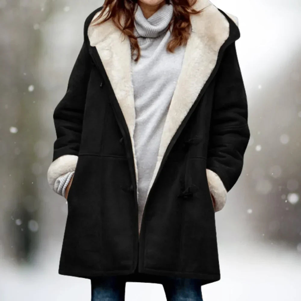 Bohemian Hooded Button Front Coat