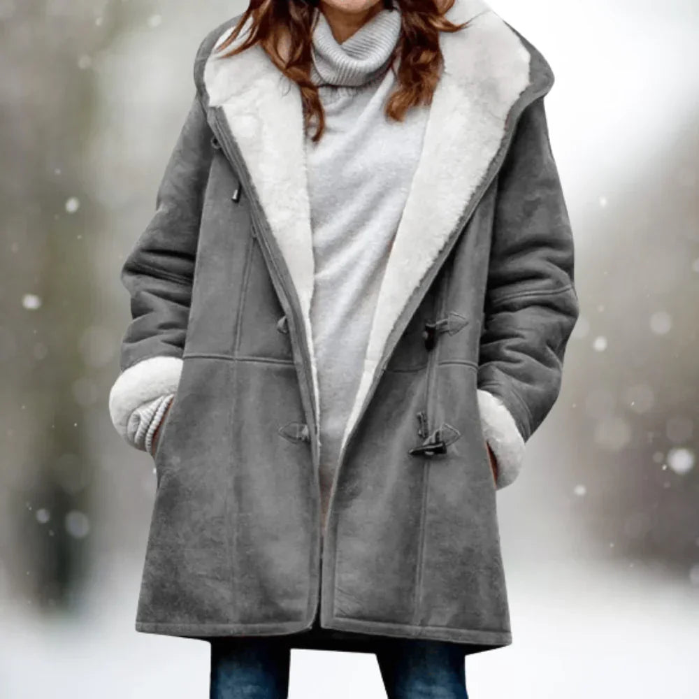 Bohemian Hooded Button Front Coat