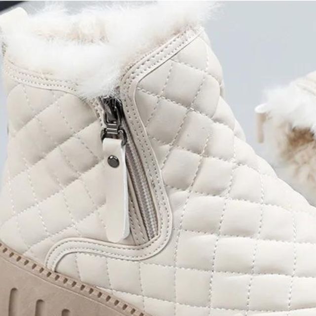 Women's quilted thick-soled warm winter boots