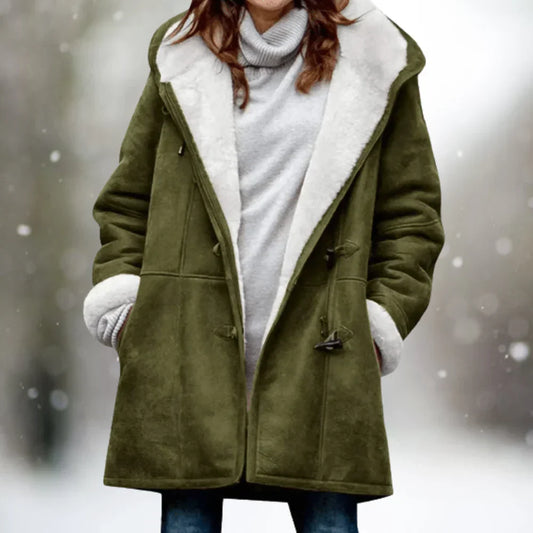 Bohemian Hooded Button Front Coat