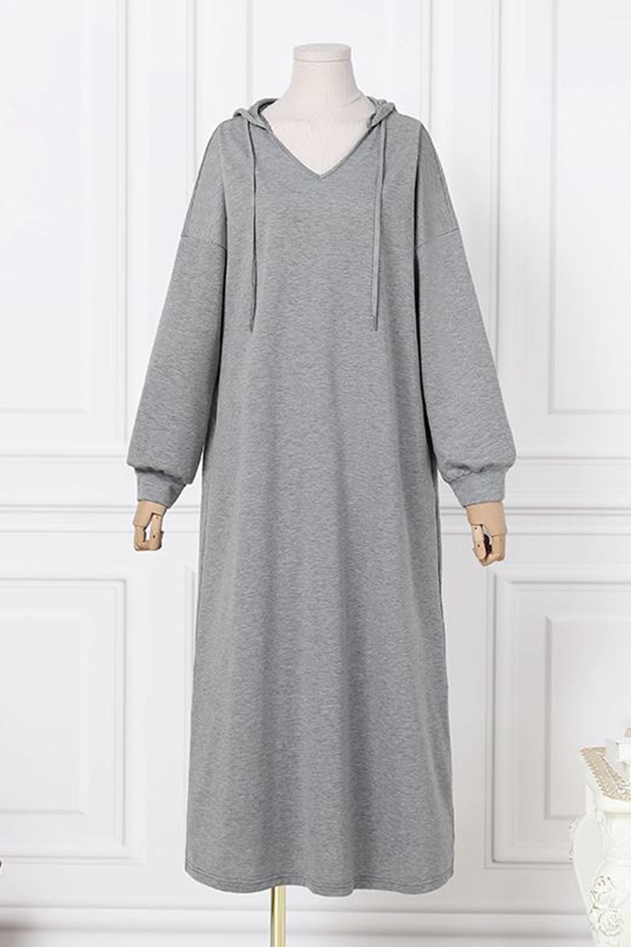 Women's Maxi Dress - V-Neck - Long Sleeve - Casual Loose Fit Elegant Style