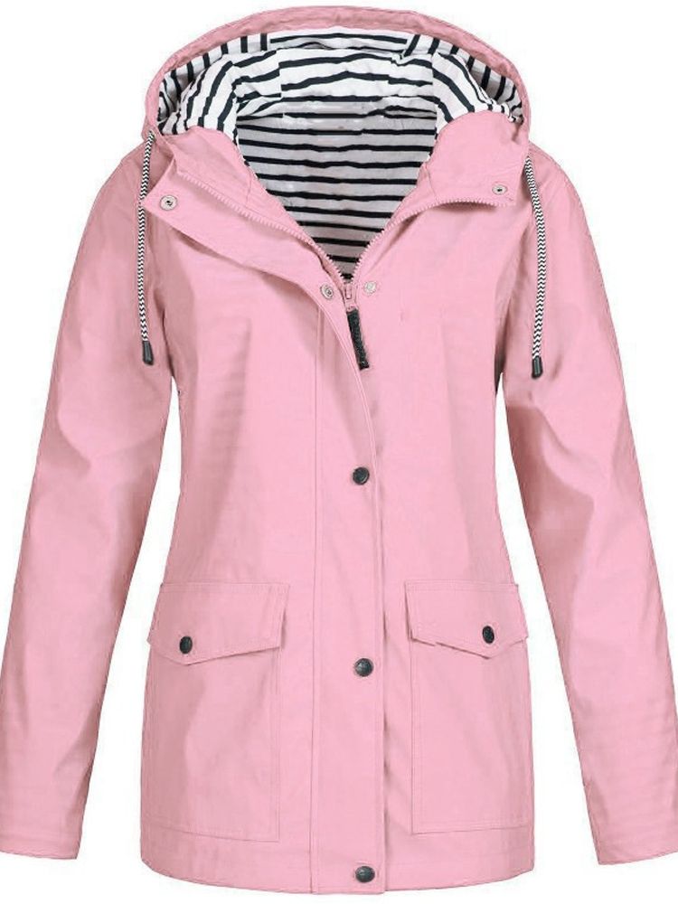 Waterproof and windproof jacket for women
