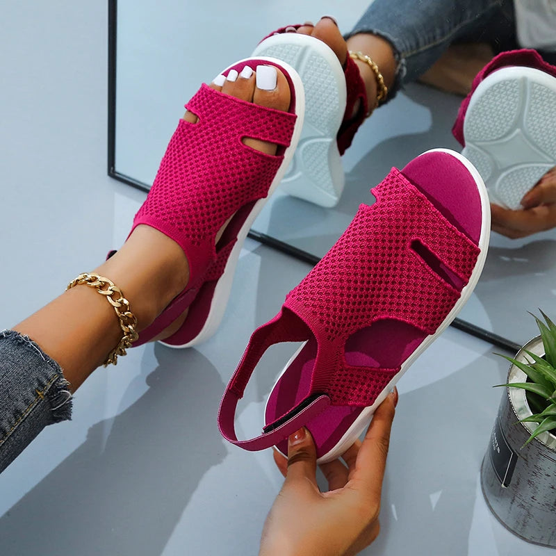 Odessia - Casual flat slippers with crystals