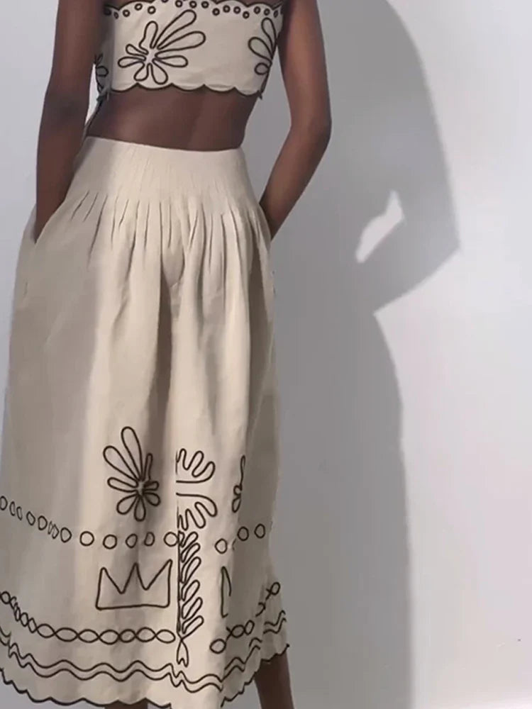 Women's Bohemian Spaghetti Strap Long Beach Maxi Dress