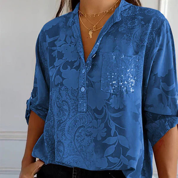 Women's casual jacquard shirt
