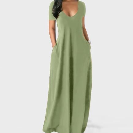 Women's Flowy Maxi Dress - Elegant Summer Dress