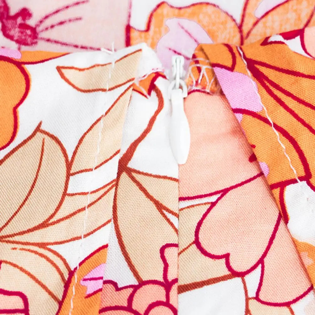 Women's Jumpsuit - Wide-Leg - Sleeveless Spaghetti Straps - Floral Print Casual Wear