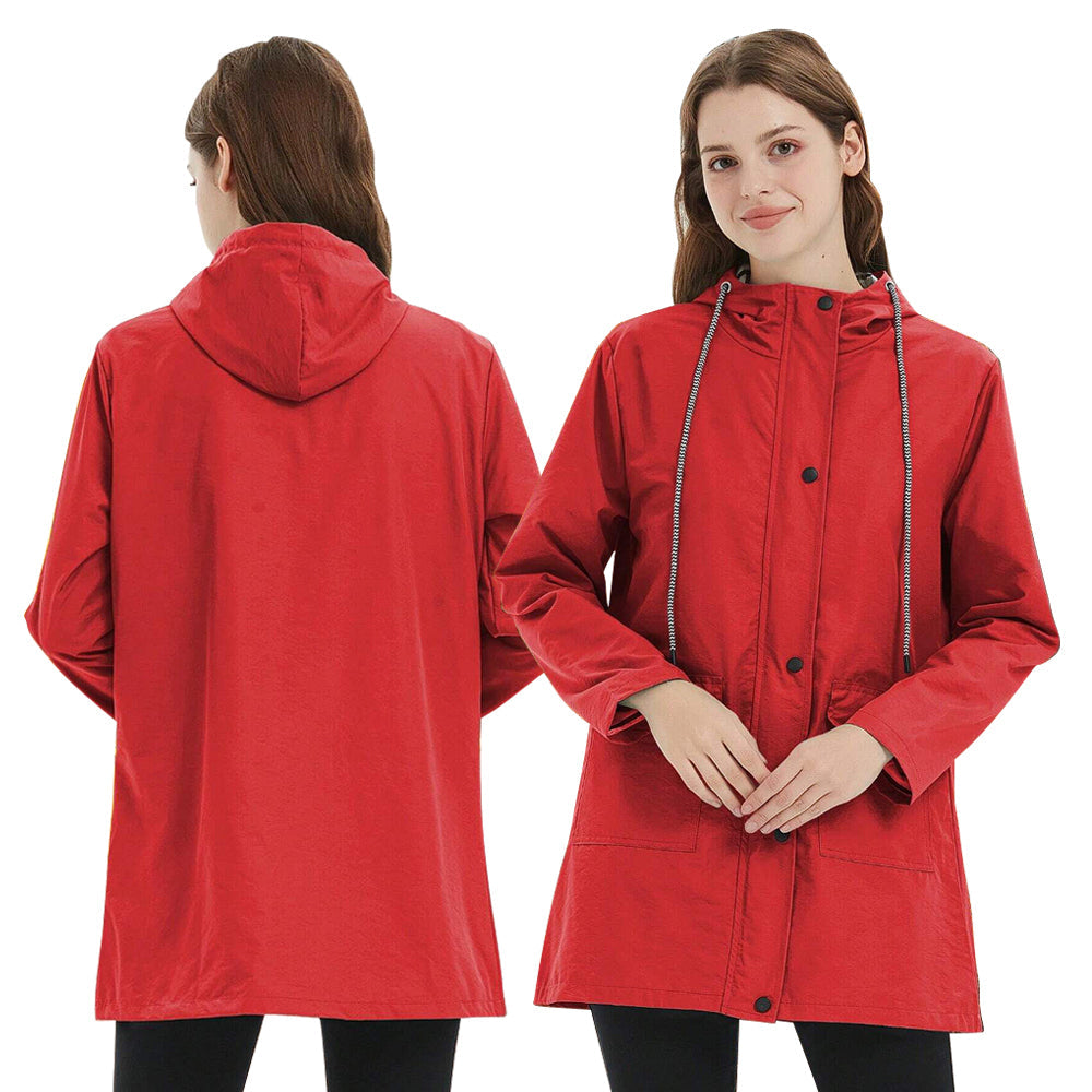 Waterproof and windproof jacket for women