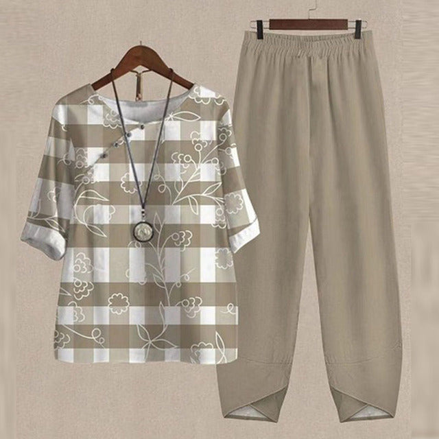 Lisanne - Two-piece set with pattern