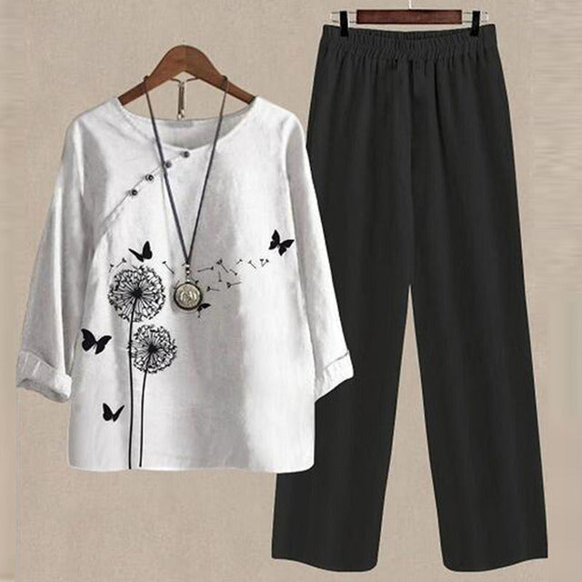 Lisanne - Two-piece set with pattern