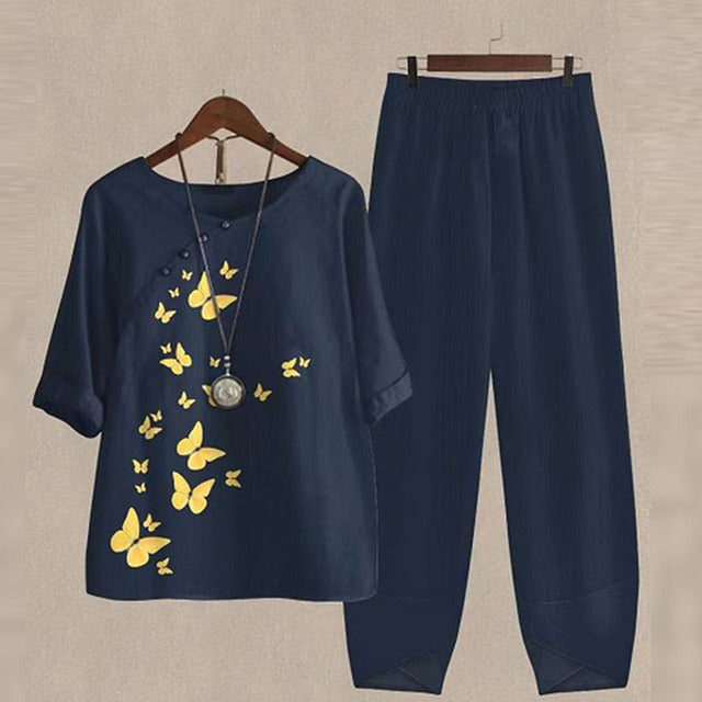 Lisanne - Two-piece set with pattern