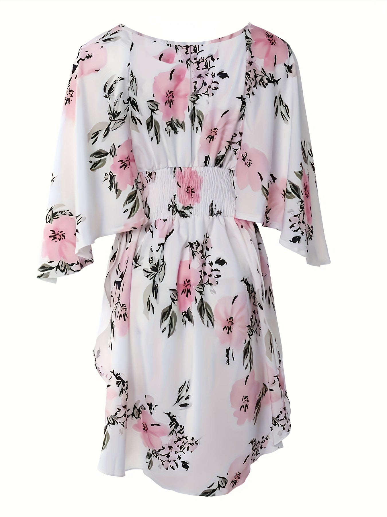 Flowy Bohemian V-Neck Bell Sleeve Dress