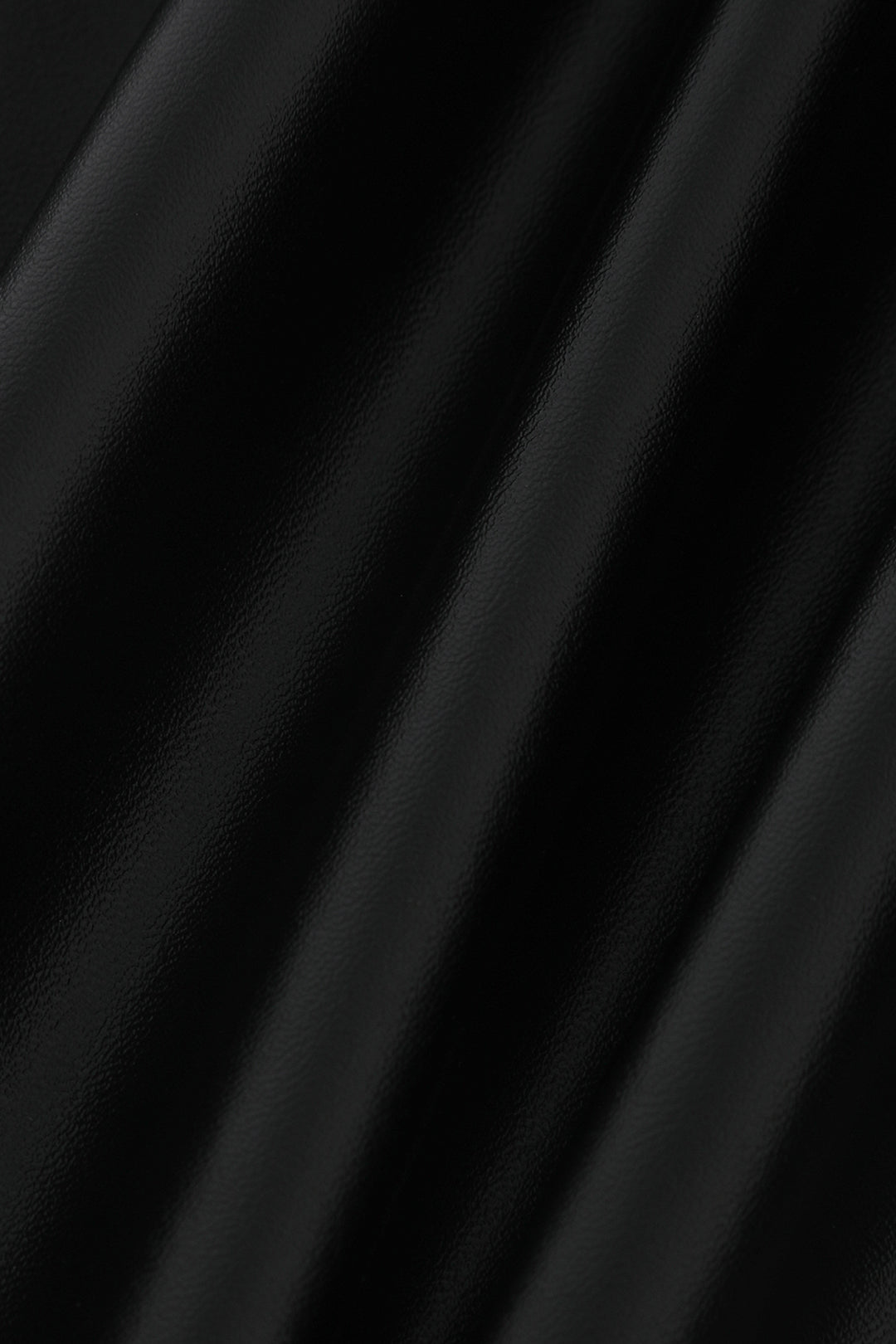 Faux Leather Wrap Bodice Midi Dress