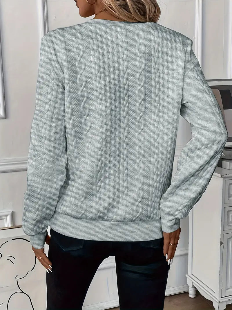 Women's cozy zip sweater