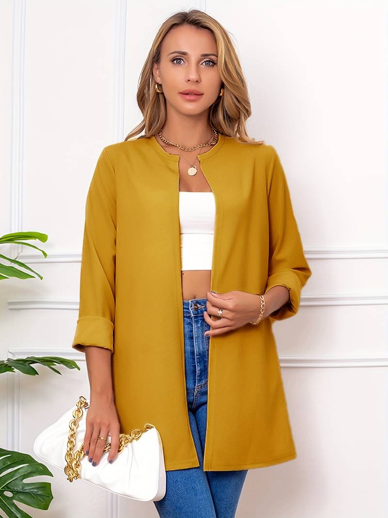 Women's casual open front blazer