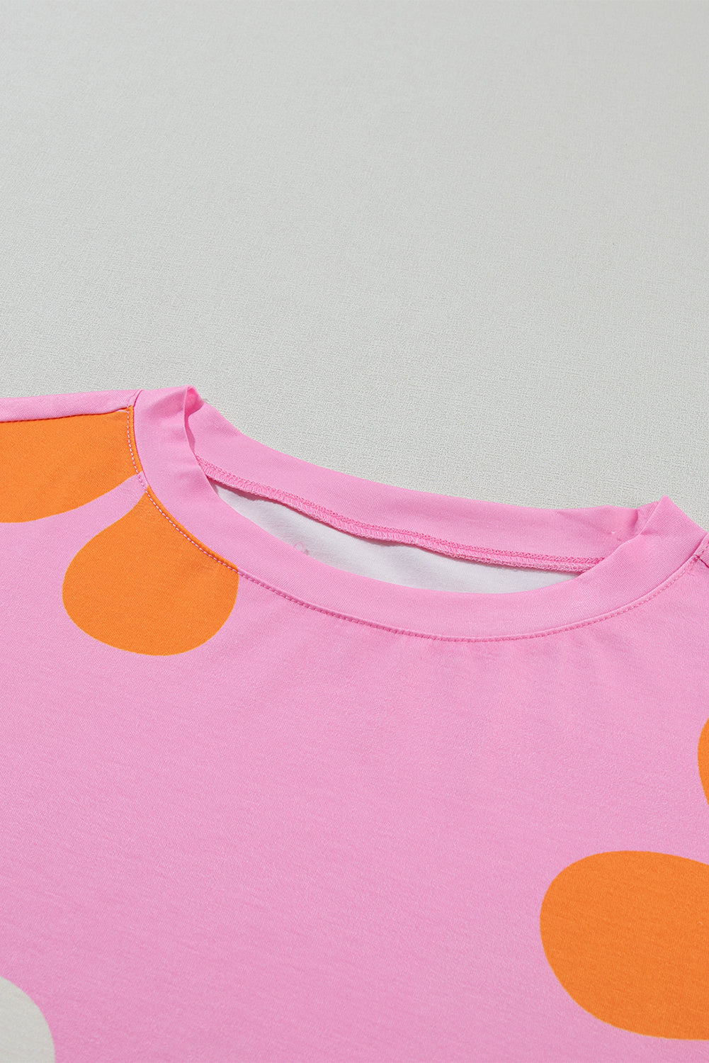 Printed flower pattern pullover short sleeve top for women