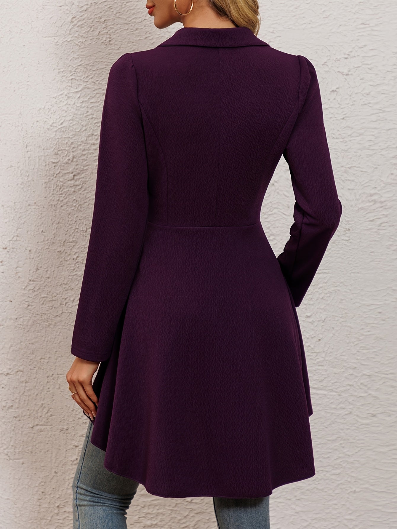 Long-sleeved single-button suit skirt jacket for women