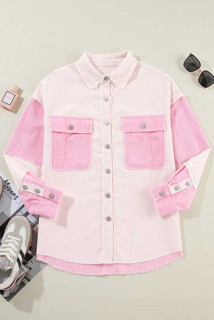 Women's casual two-tone jacket