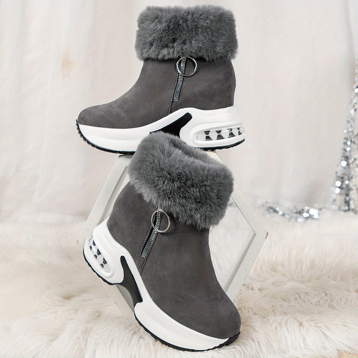 Women's short tube snow boots