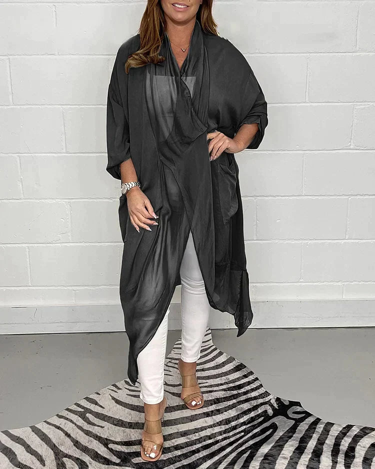 Women's soft flowy lightweight cardigan