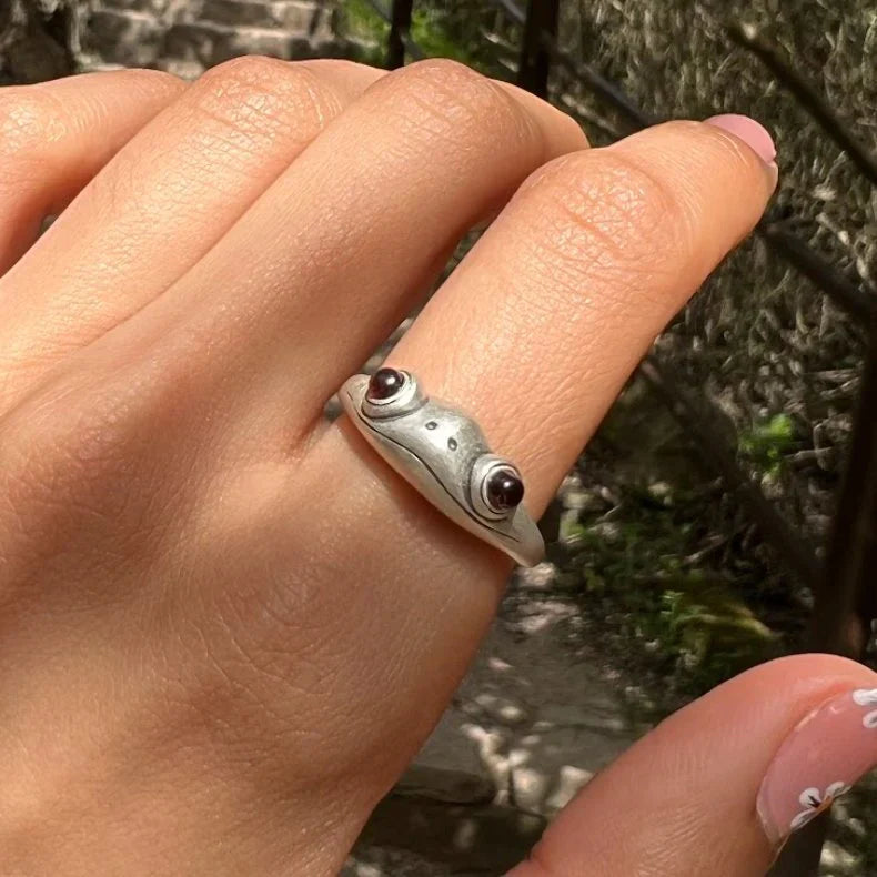 Intricate Carved Adjustable Metal Band Ring