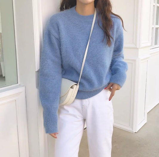 Knitted Round Neck Sweater