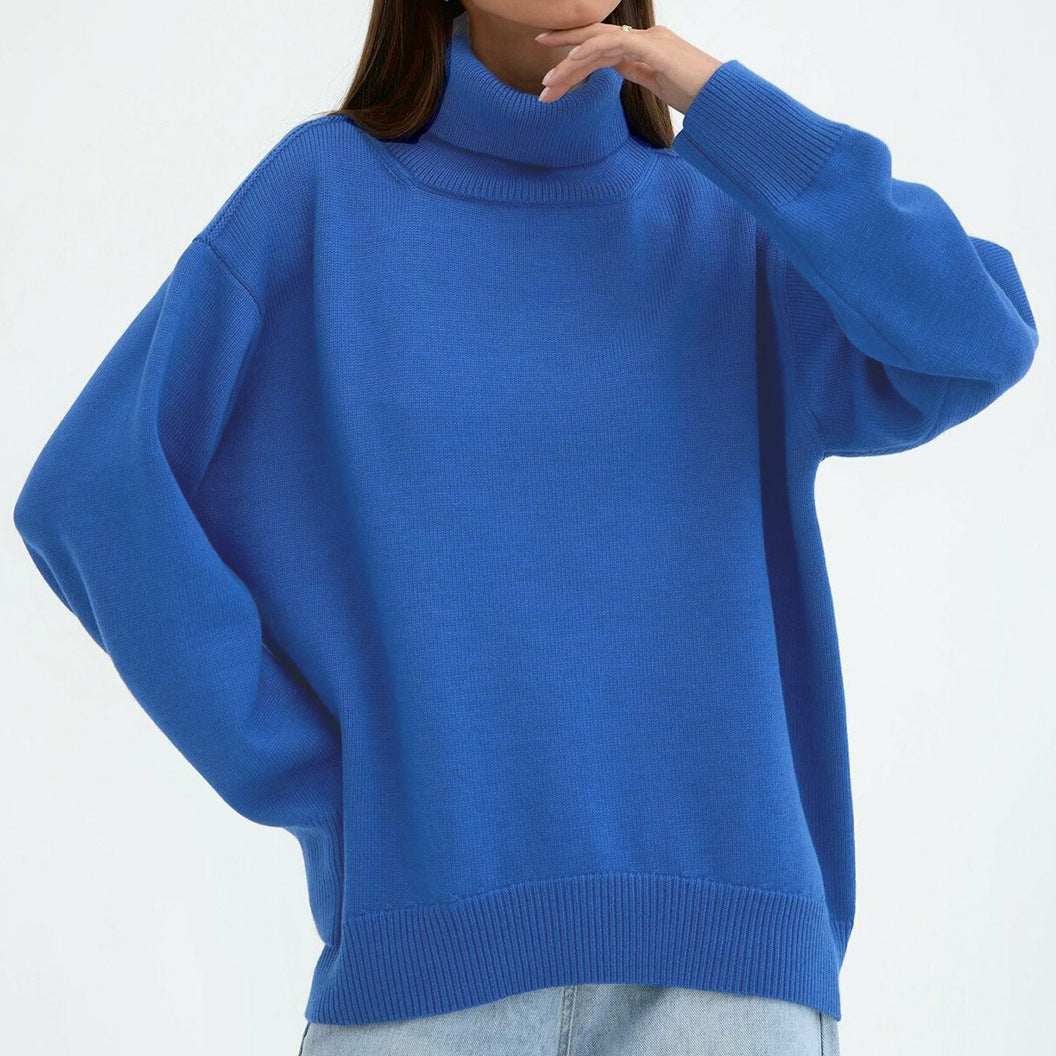 Women's japanese retro turtleneck sweater