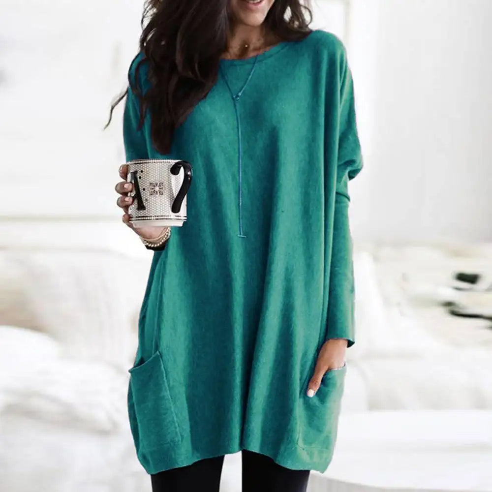 Women's long sleeve dress with pockets