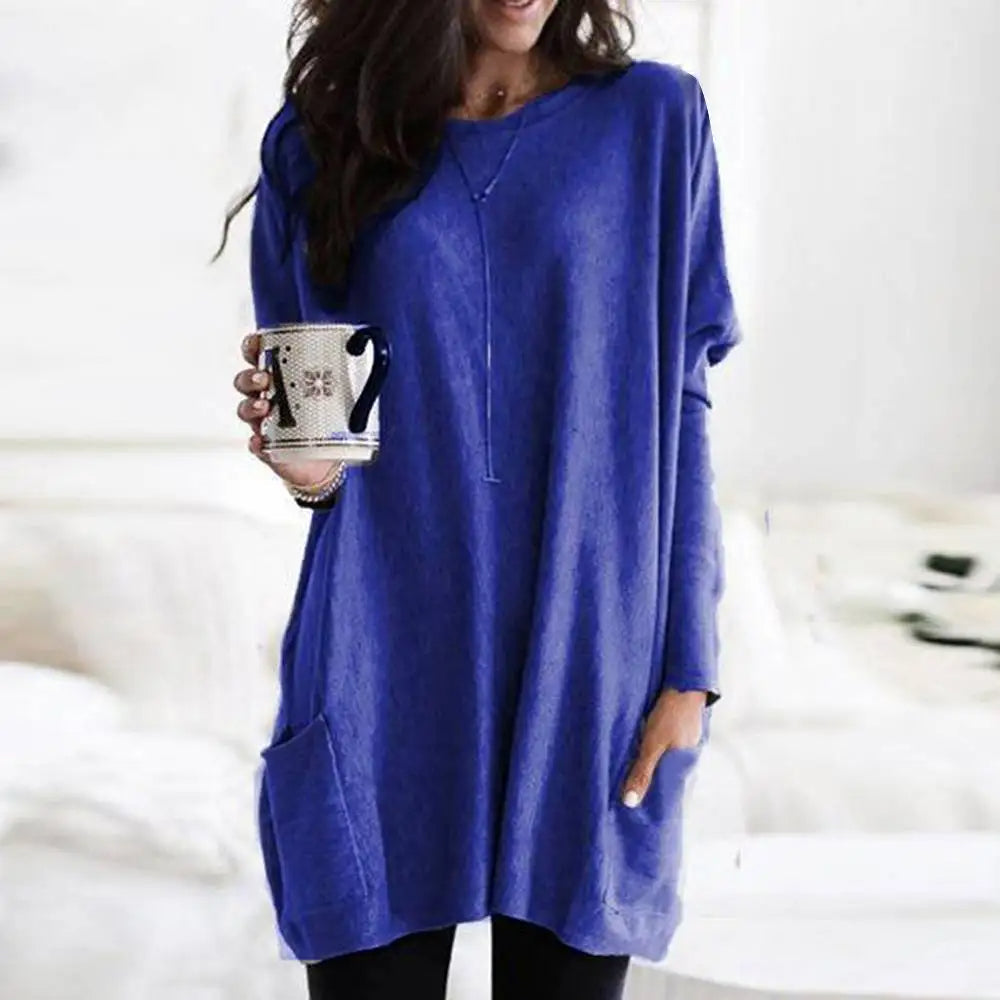 Women's long sleeve dress with pockets