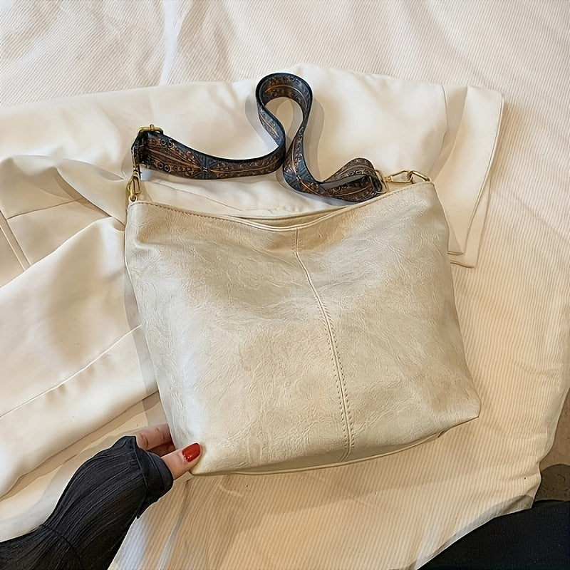 Large Capacity PU Bucket Bag