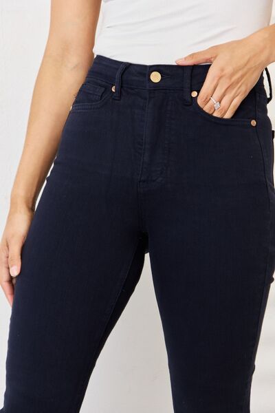 Women’s Skinny Jeans - Mid to High-Rise - Stretch Cotton - Tummy Control Fit