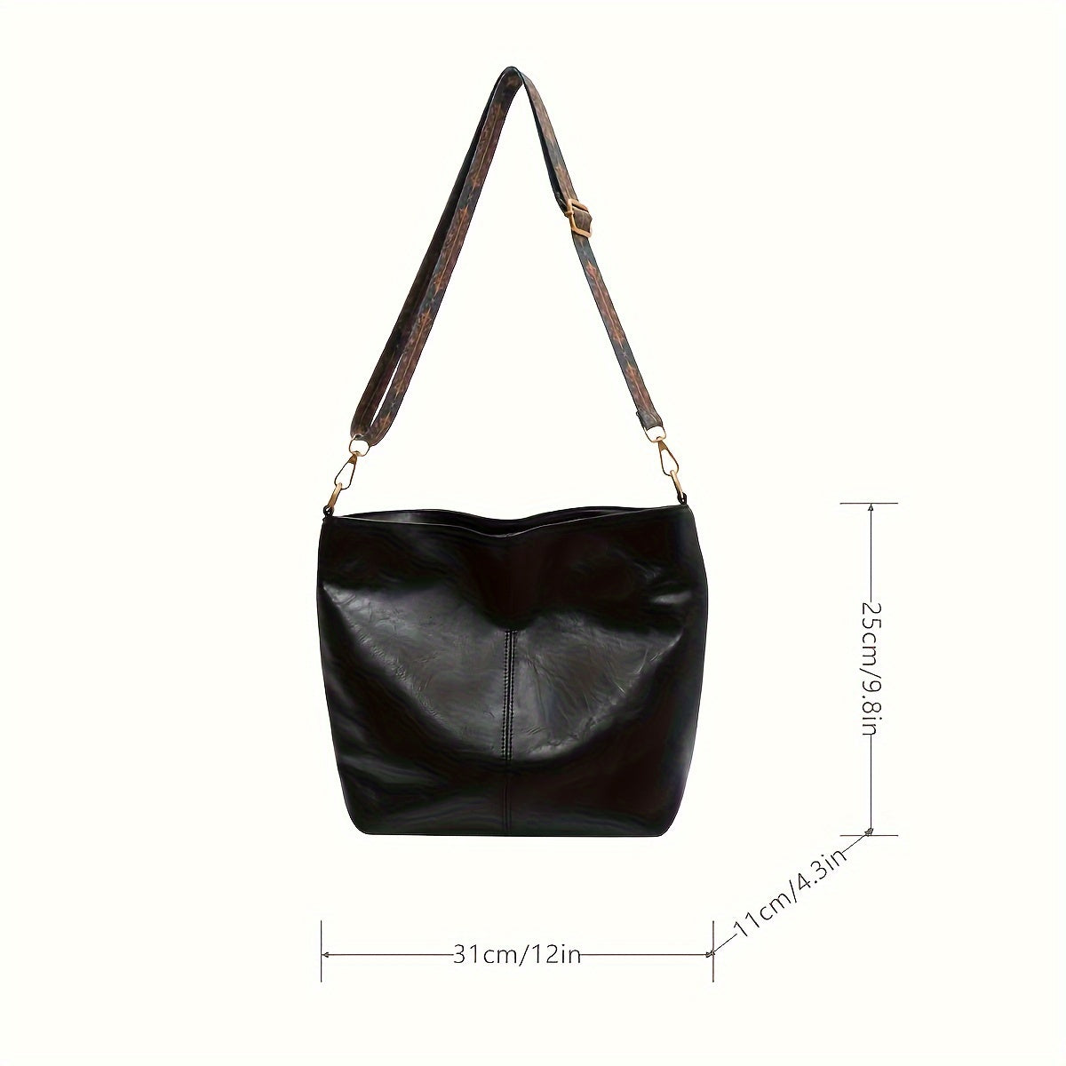 Large Capacity PU Bucket Bag