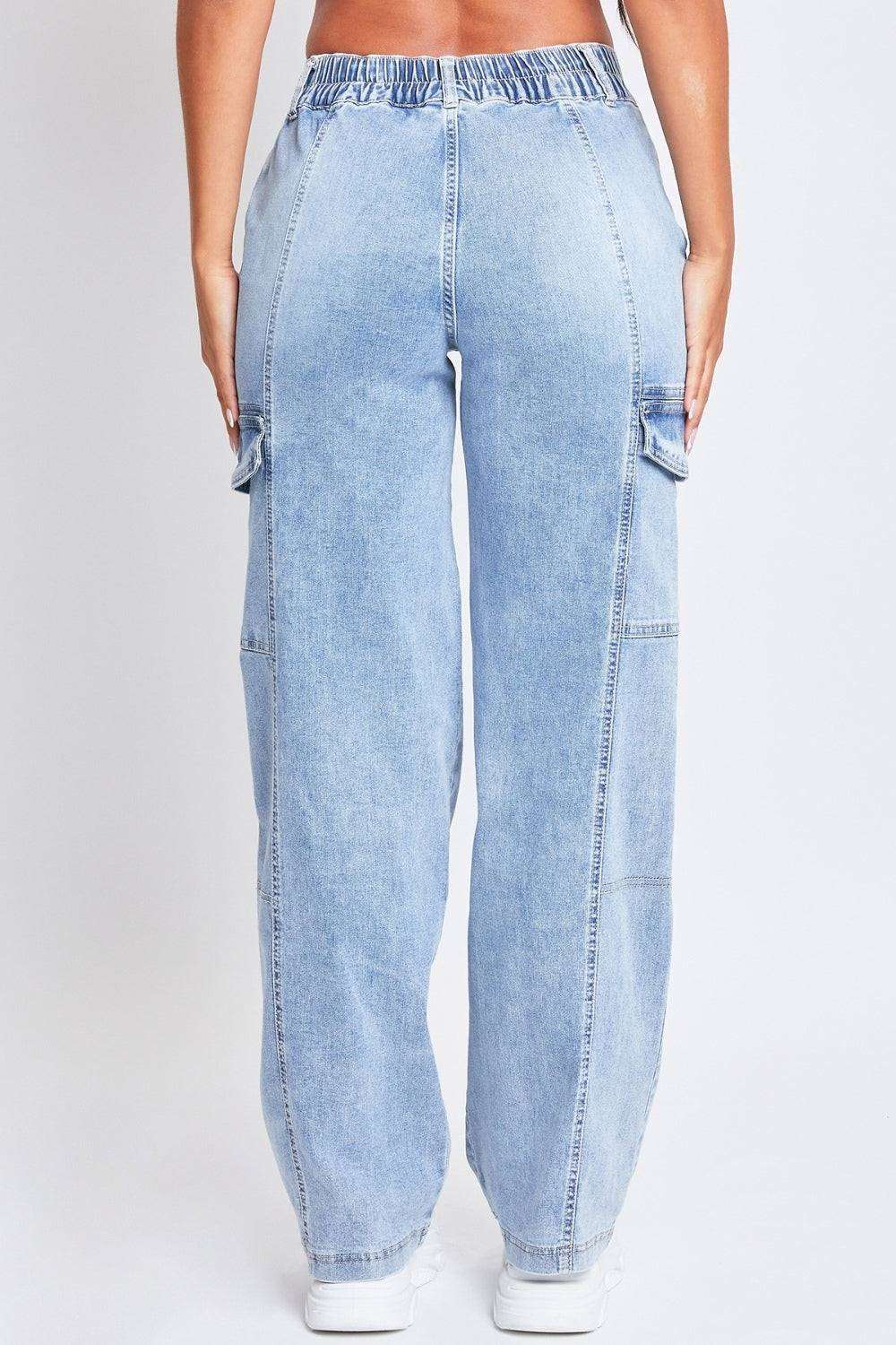 Nichelle - high-rise straight cargo jeans