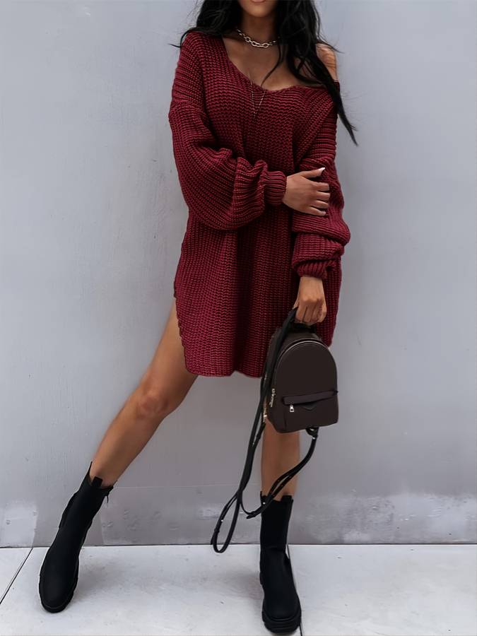Women's oversized midi sweater