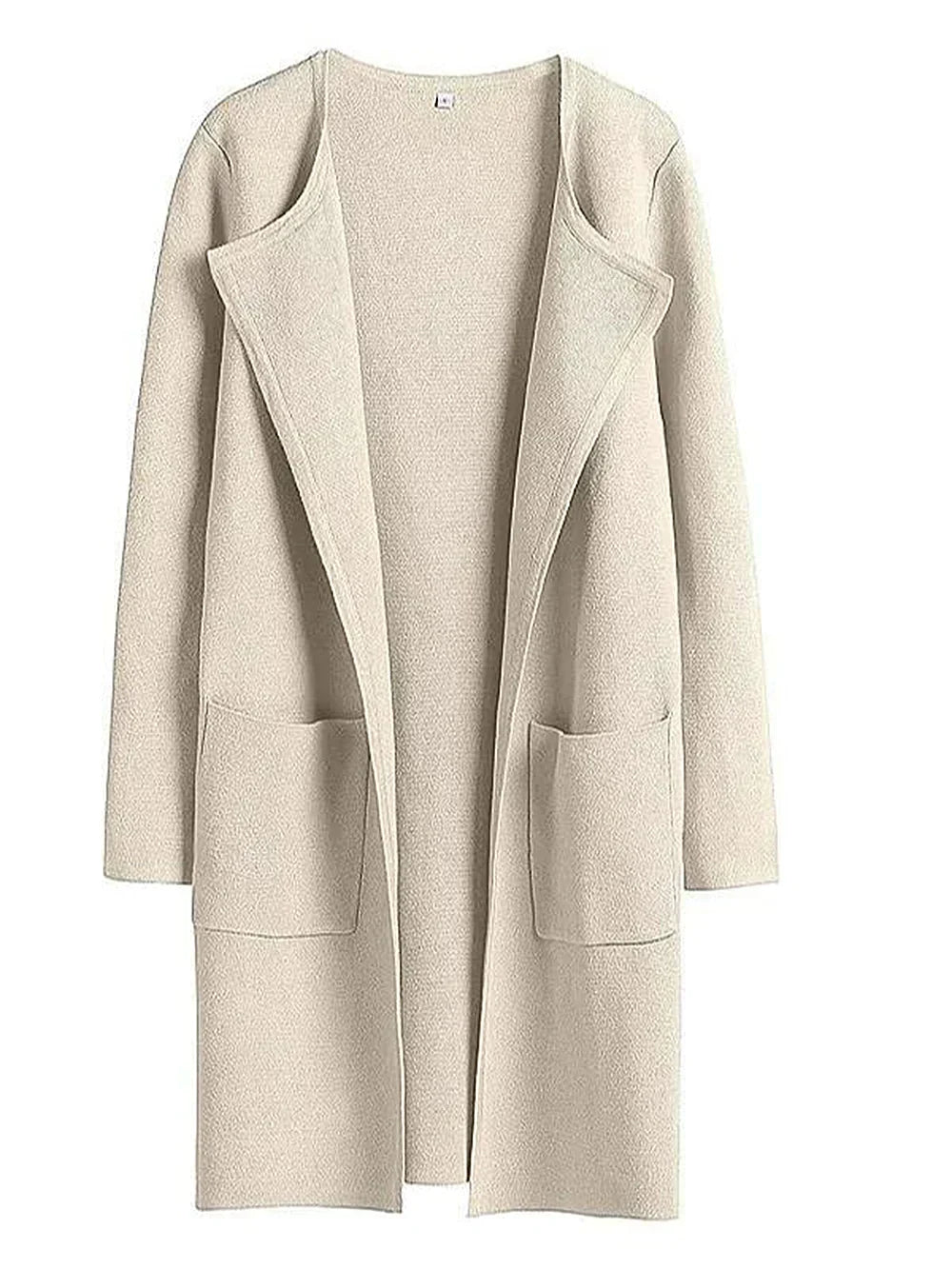 Women's versatile casual lapel midi coat