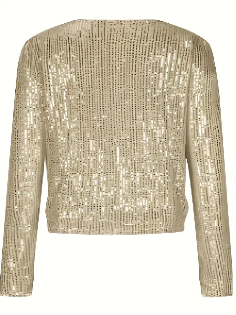 Women's stylish round neck blazer for spring