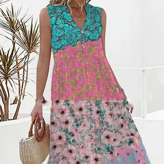 Floral Print Lightweight Midi Dress