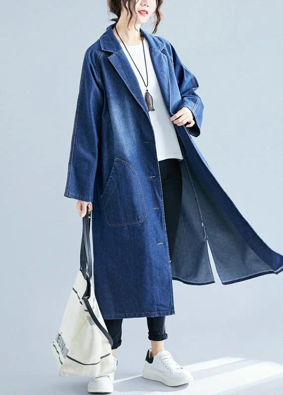 Women's denim trenchcoat