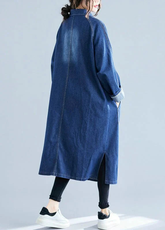 Women's denim trenchcoat