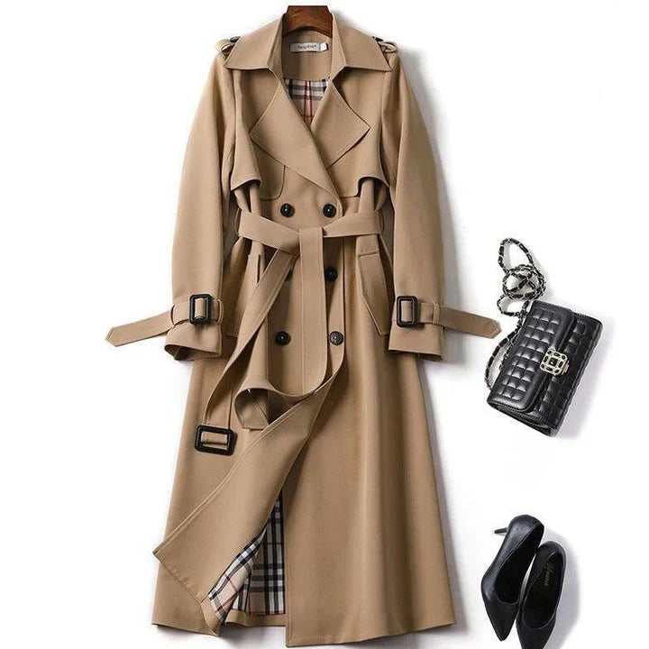 Plain trench coat for women