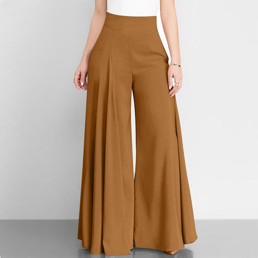 High Waist Wide Leg Pleated Pants