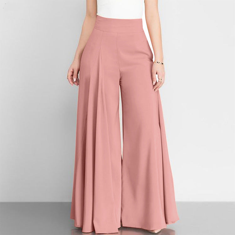 Women's high waist wide leg pleated pants