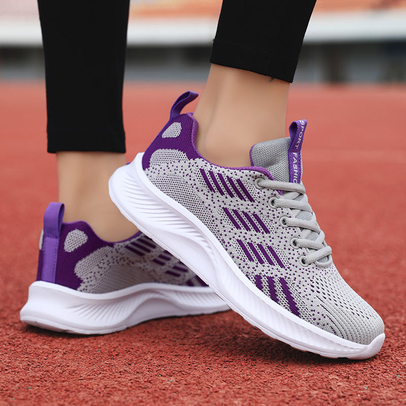 Unisex Athletic Sneakers - Lightweight Mesh - Cushioned Sole - Breathable Running Shoes