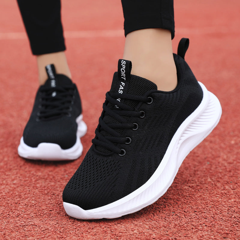 Unisex Athletic Sneakers - Lightweight Mesh - Cushioned Sole - Breathable Running Shoes
