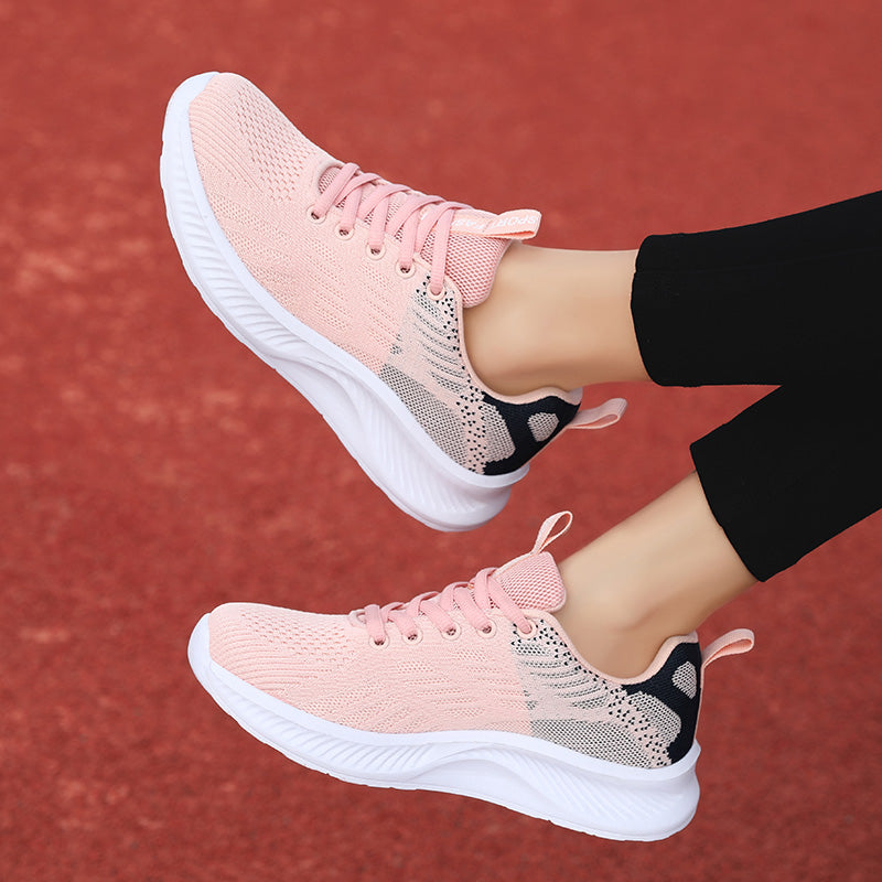 Unisex Athletic Sneakers - Lightweight Mesh - Cushioned Sole - Breathable Running Shoes
